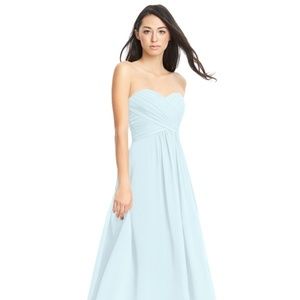 Azazie Yazmin Bridesmaid Dress, Size 2, Mist